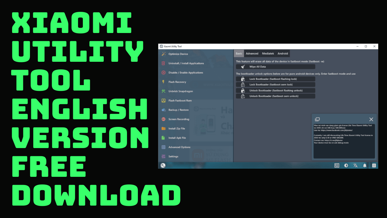 Xiaomi utility tool v6. 2. 3 english version free download