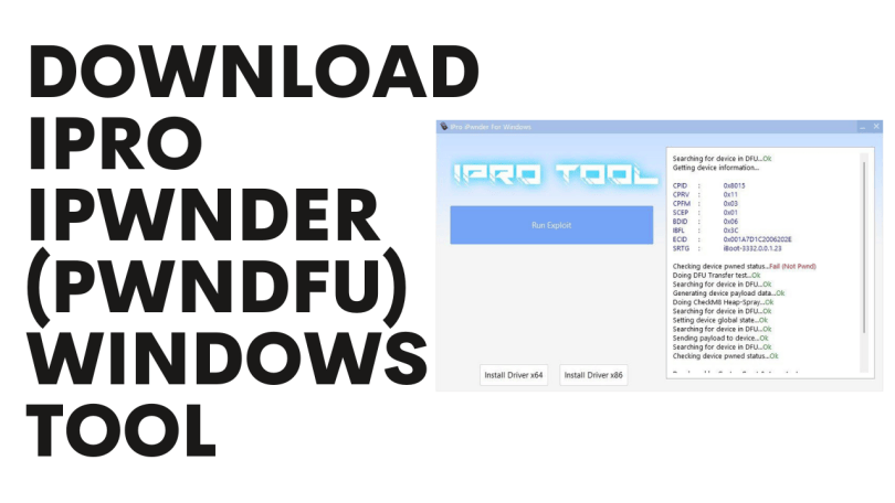 Download iPro IPWNDER (pwndfu) Windows Tool