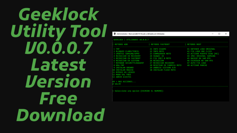 Geeklock Utility Tool V0.0.0.7 Latest Version Free Download