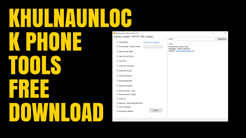 Khulnaunlock Phone Tools V1.0 Free Download