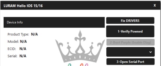 Luram hello ios 15/16 Luram hello ios 1516 bypass icloud hello screen & passcode tool