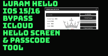 LURam Hello IOS 15/16 Bypass ICloud Hello Screen & Passcode Free Download