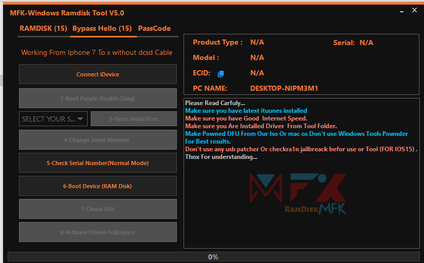 Mfk tool v5. 0 windows ramdisk tool free download