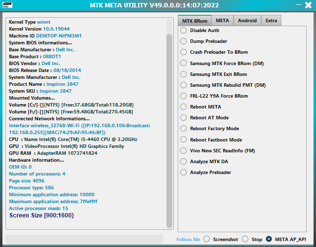 Mtk auth bypass tool v49 (mtk meta mode utility) latest version free download