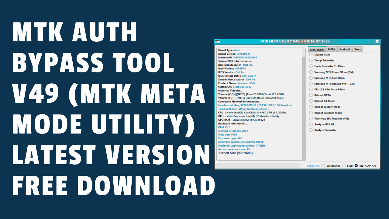 Mtk auth bypass tool v49 latest version free download