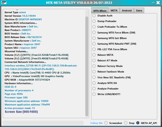 Mtk meta utility v50 mtk auth bypass tool free download