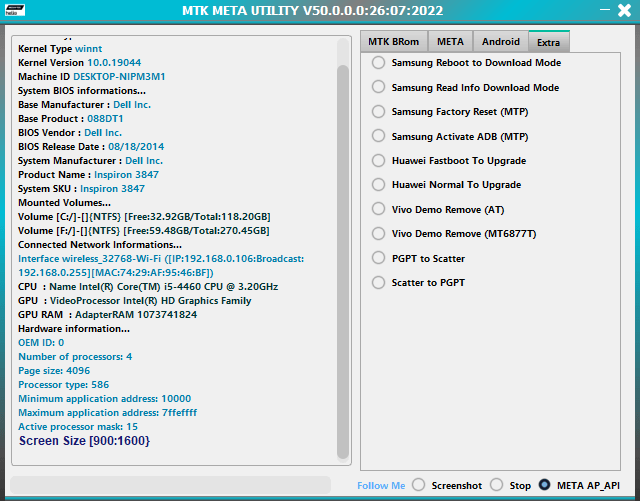 Mtk meta utility v50 mtk auth bypass tool free download