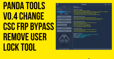 Panda tools v0. 4 change csc frp bypass remove user lock tool