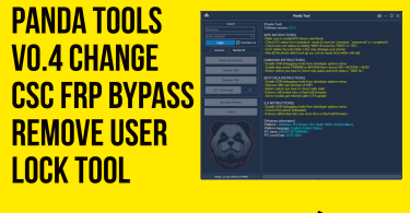 Panda Tools V0.4 Change CSC FRP Bypass Remove User Lock Tool