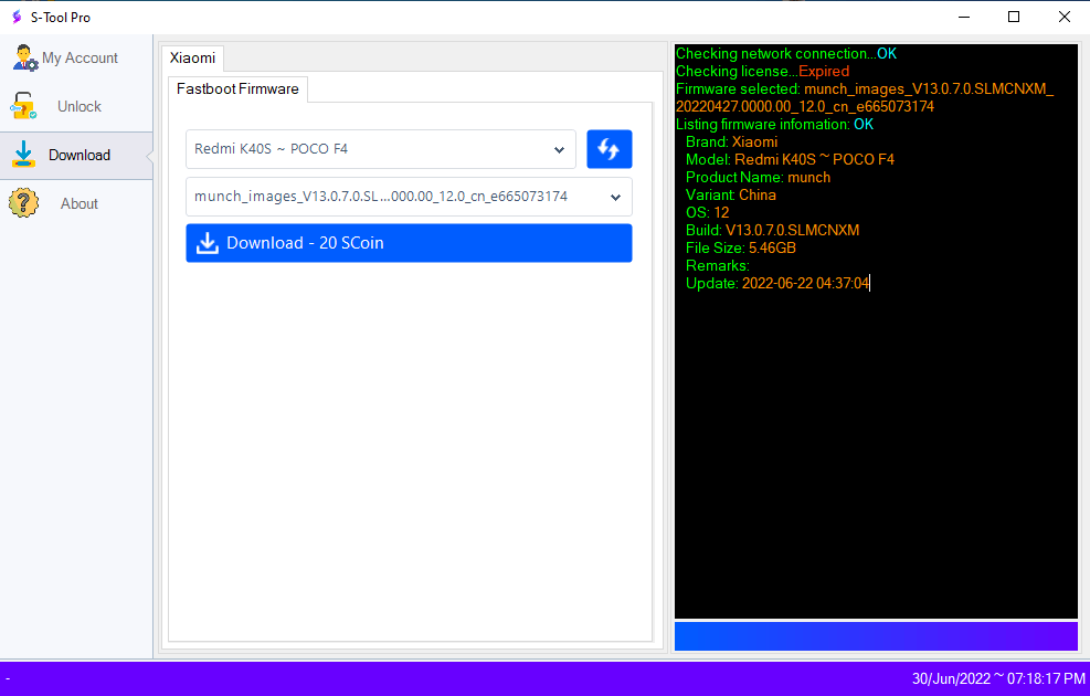 S-tool pro oppo / realme qualcomm unlock free download