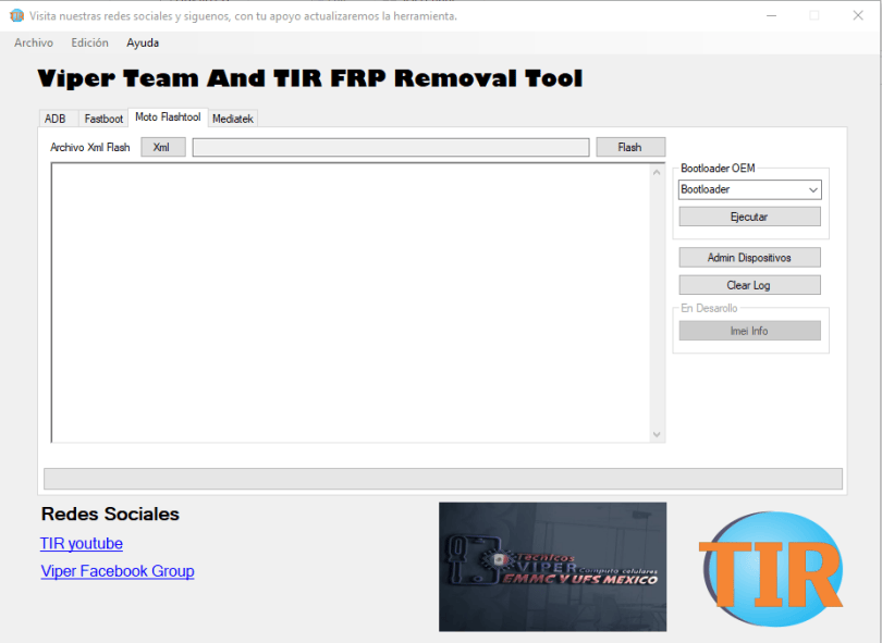 Viper Team TIR FRP Removal MediaTek Flashing Tool Free Download 3
