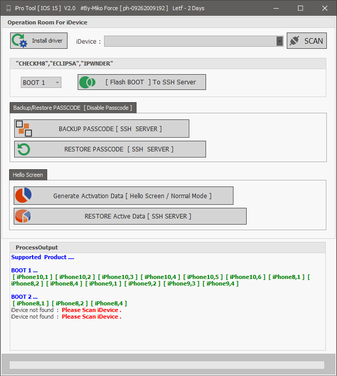 Ipro tool ios 15 by miko force Ipro tool ios 15 passcode & helloscreen icloud bypass tool