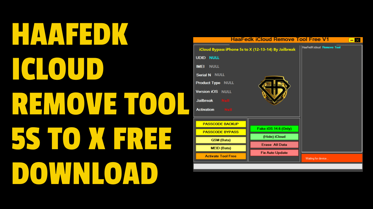 Haafedk icloud remove tool 5s to x free download