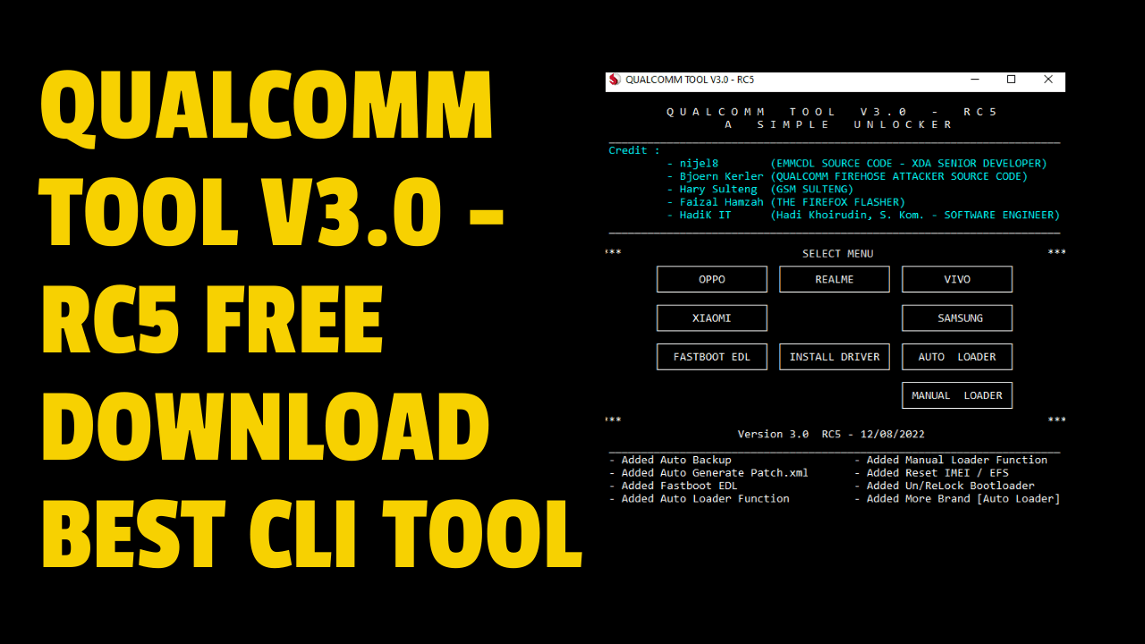 Qualcomm tool v3. 0 - rc5 free download best cli tool