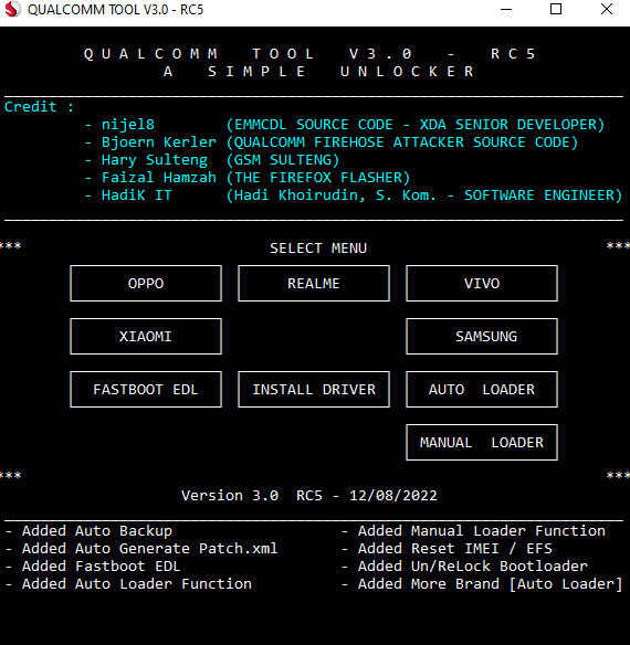 Qualcomm tool v3. 0 - rc5 free download