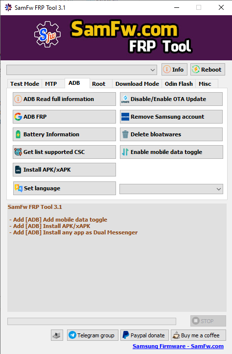 samfw frp tool v3.1