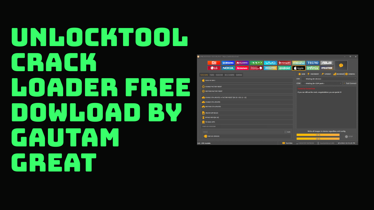 Unlocktool crack by gautam great free download