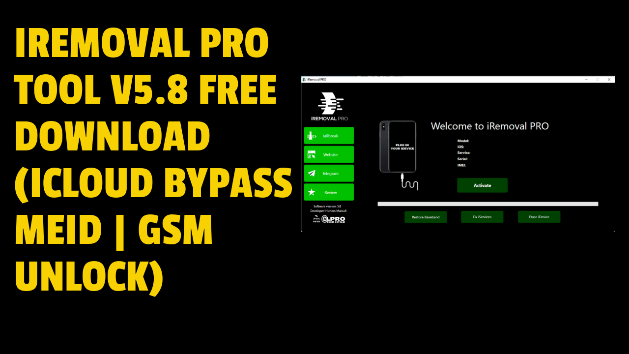 Iremoval pro tool v5. 8