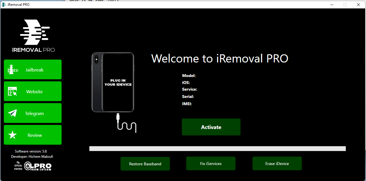 Iremoval pro v5. 8 icloud bypass unlock tool free download