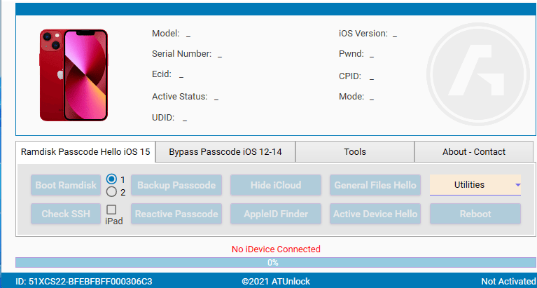 Atunlock tool latest hello screen/ passcode icloud bypass tool free download