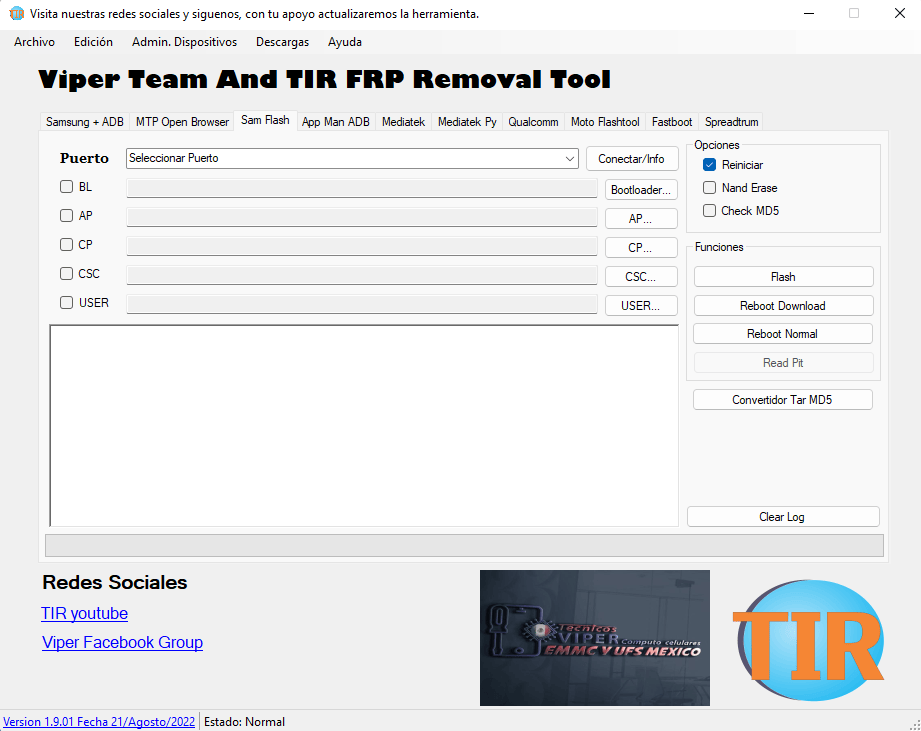 Vyper and tir tool v1. 9. 01 free download frp removal tool