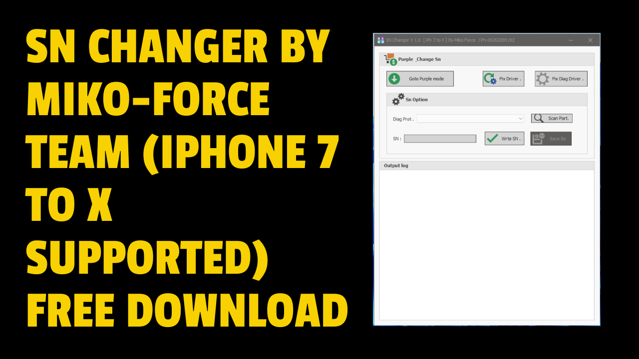 Sn changer by miko-force team (iphone 7 to x supported) free download Sn changer by miko-force team (iphone 7 to x supported) free download