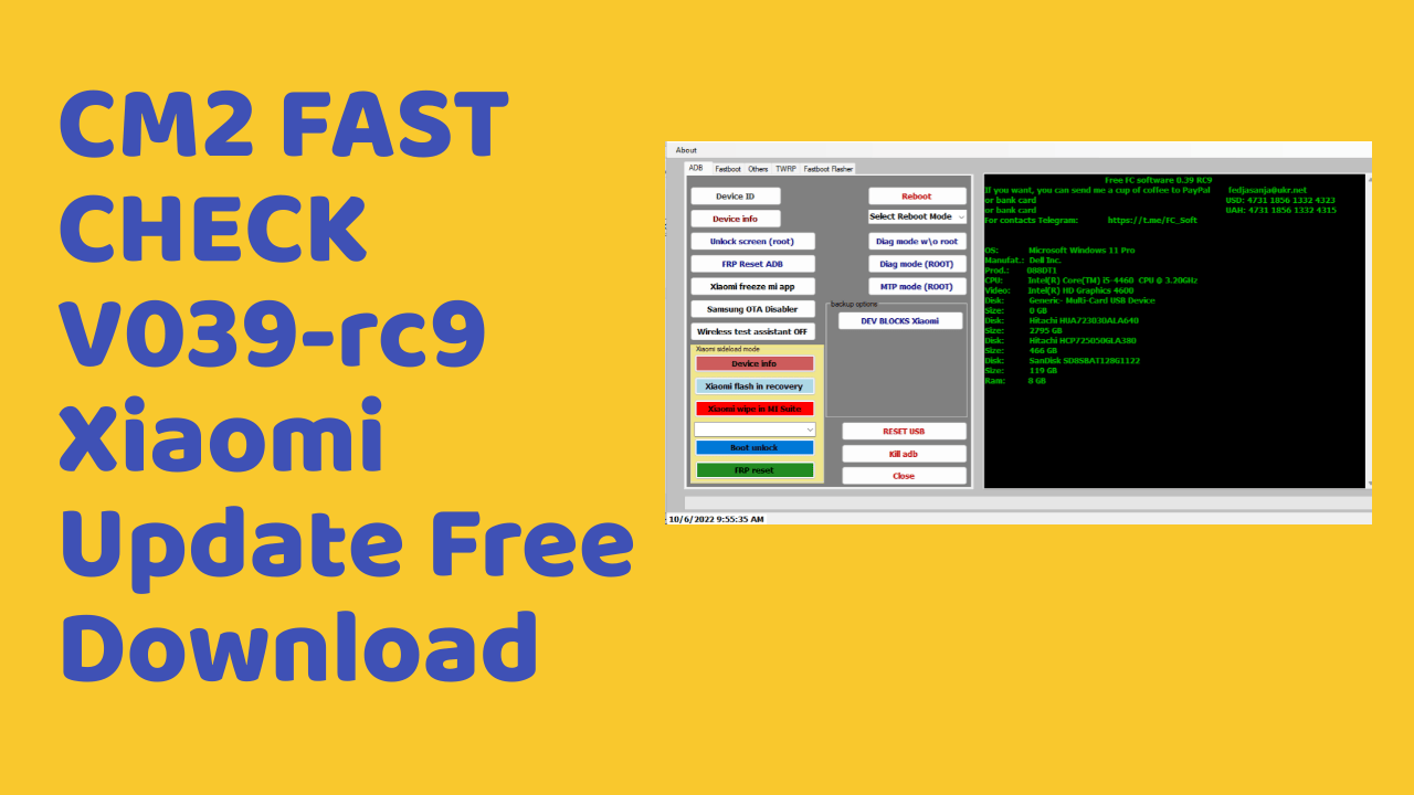 Cm2 fast check v039-rc9 xiaomi update free download