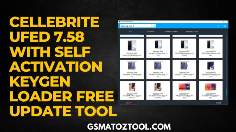 Cellebrite UFED 7.58 With Self Activation Keygen + Loader FREE Update Tool