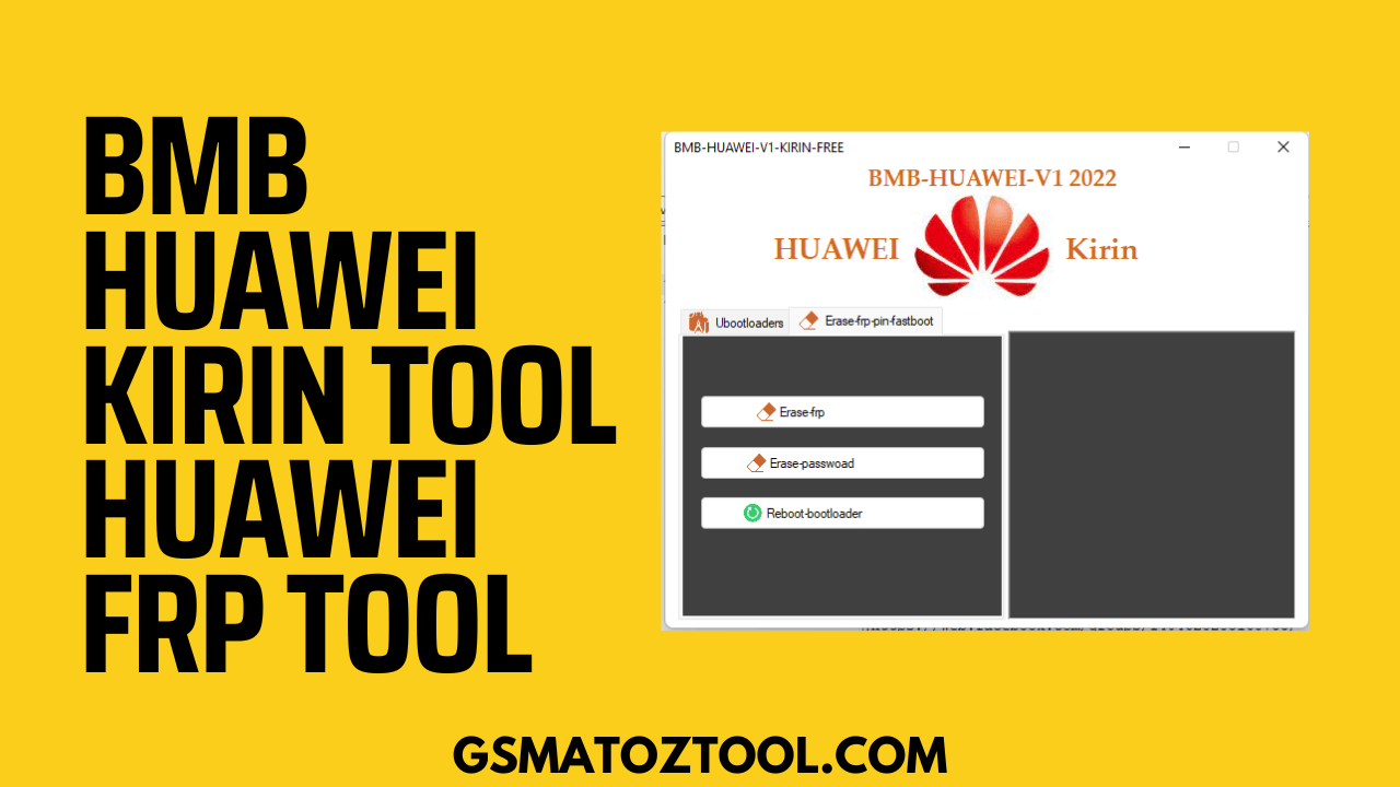 Download bmb huawei kirin tool huawei latest frp tool