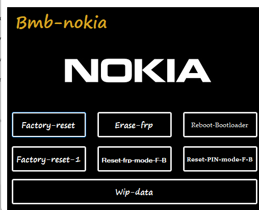 Download BMB Nokia Tool User lock Remove Tools