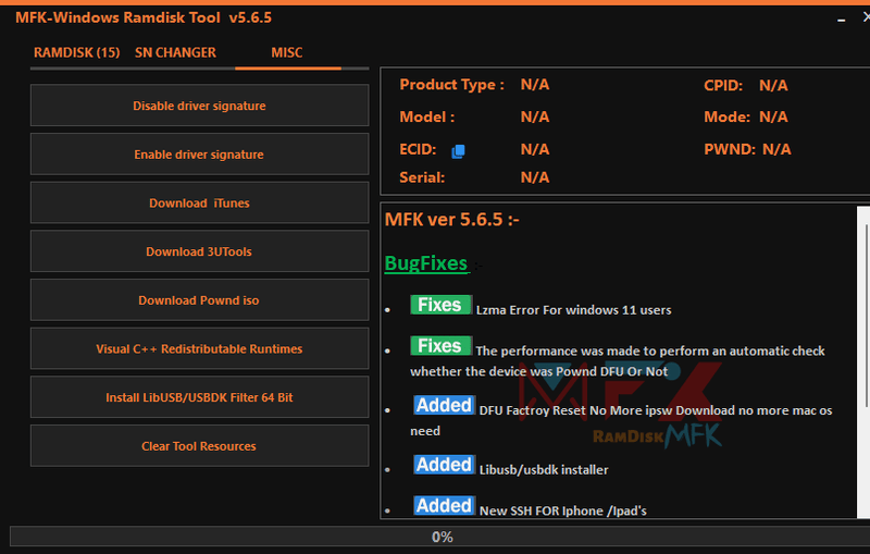 Mfk tool v5. 6. 5 windows ramdisk icloud bypass tool Mfk tool v5. 6. 5 windows ramdisk icloud bypass tool