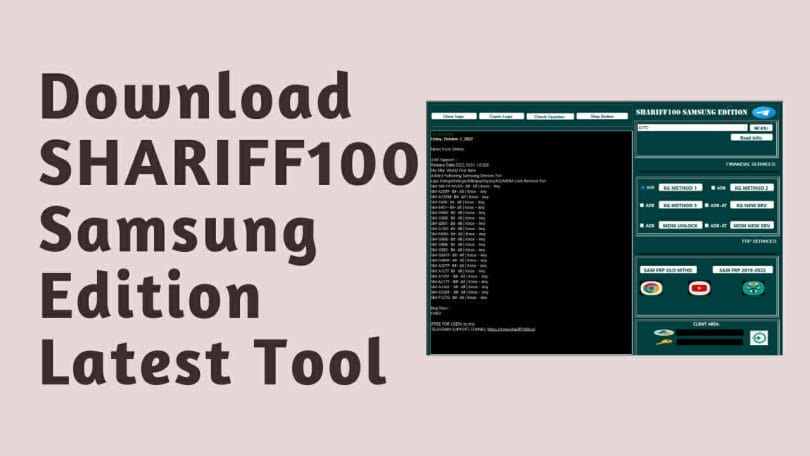 Download SHARIFF100 Samsung Edition Tool