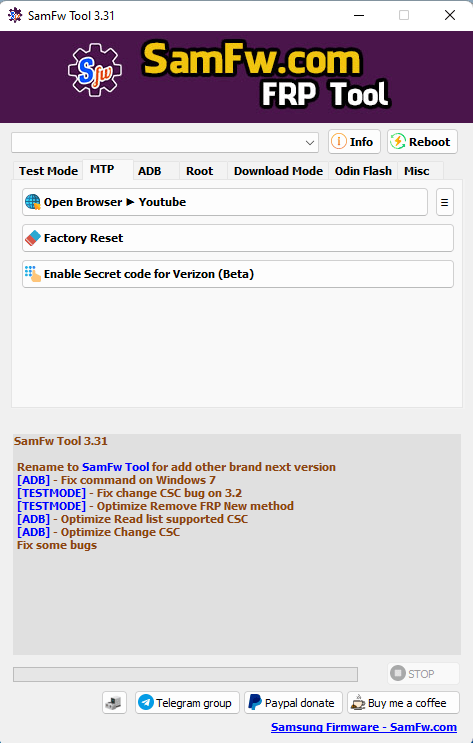 Download samfw frp tool 3. 31
