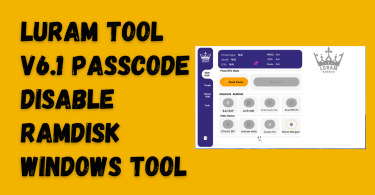 LURam Tool v6.1 Passcode Disable Ramdisk Windows Tool