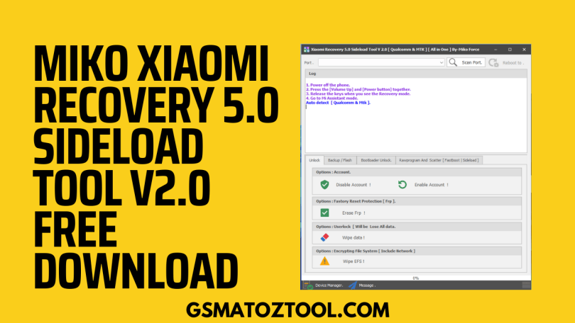 Miko Xiaomi Recovery 5.0 Sideload Tool V2.0 Free Download