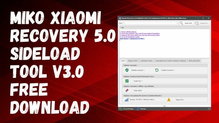 Miko Xiaomi Recovery 5.0 Sideload Tool V3.0 Free Download