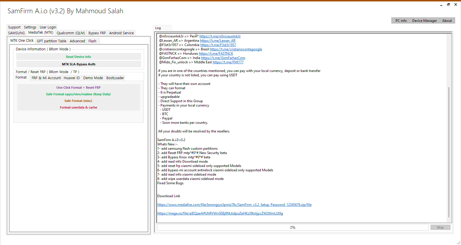 Samfirm tool v3. 2 Samfirm tool v3. 2