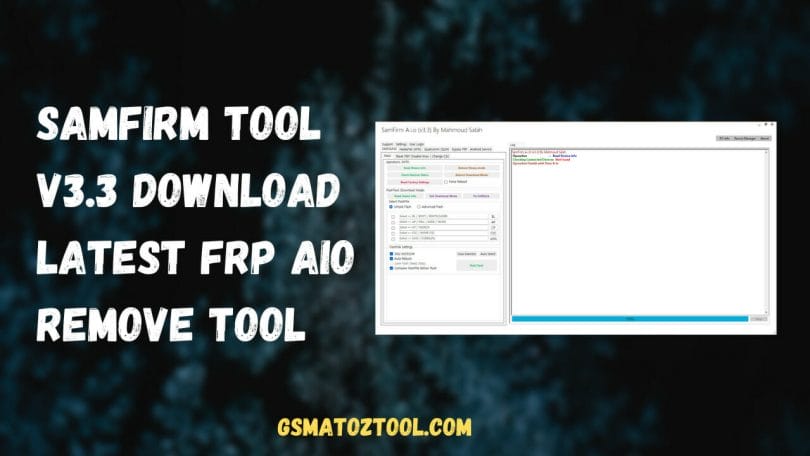 SamFirm Tool V3.3 Download Latest FRP AIO Remove Tool
