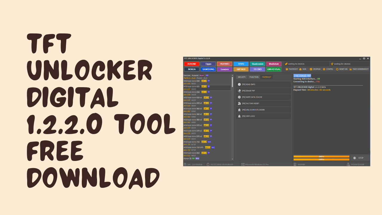 Tft unlocker digital 1. 2. 2. 0 tool free download