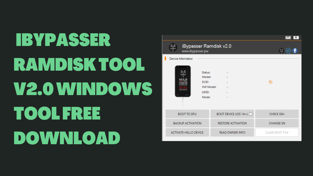 Ibypasser ramdisk tool v2. 0 windows tool free download