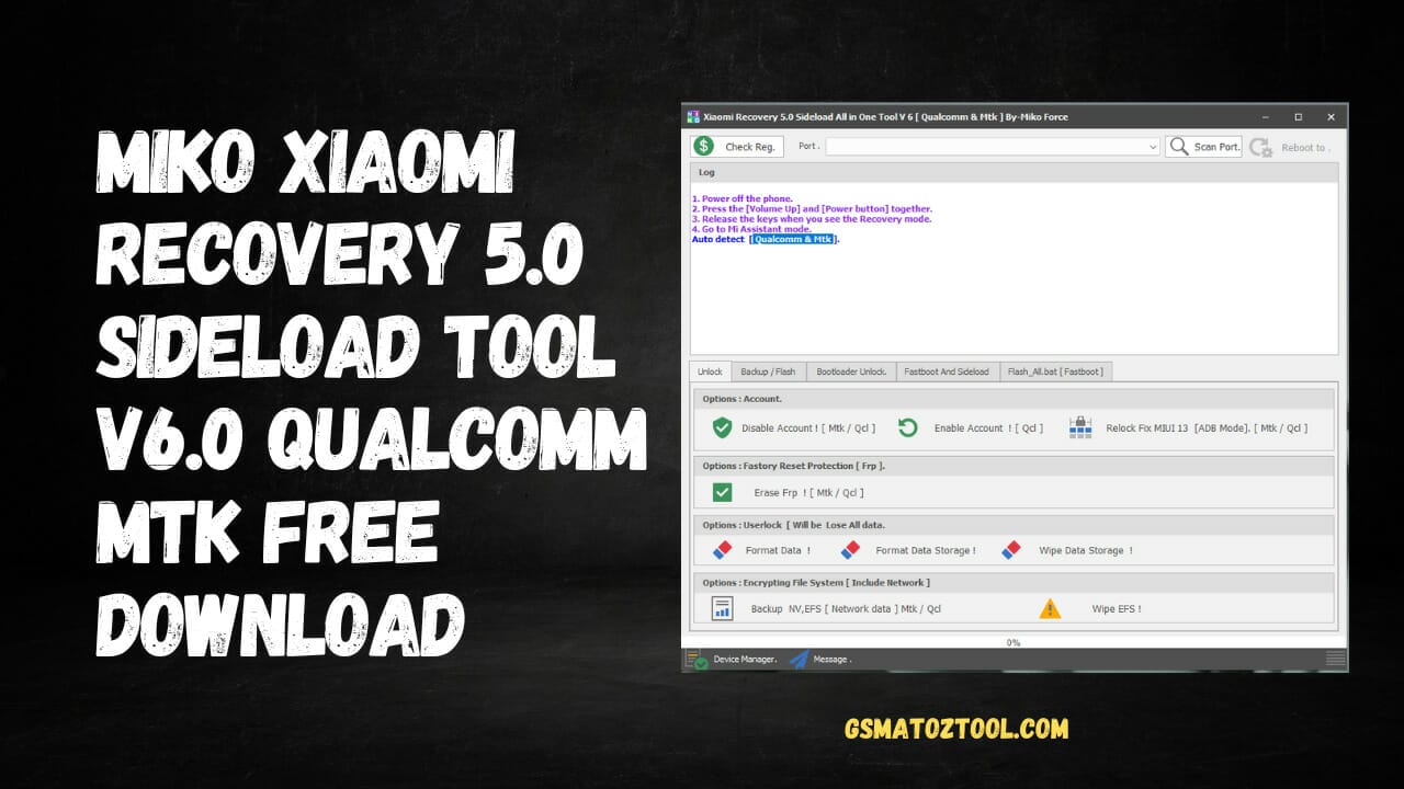 Miko Xiaomi Recovery 5.0 Sideload Tool V6.0 Download