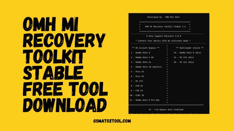 OMH Mi Recovery Toolkit Stable Free Tool Download