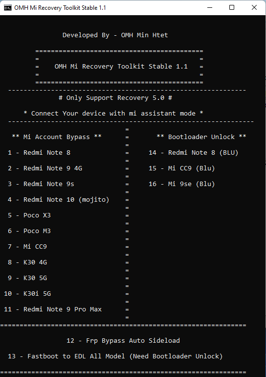 Omh mi recovery toolkit stable