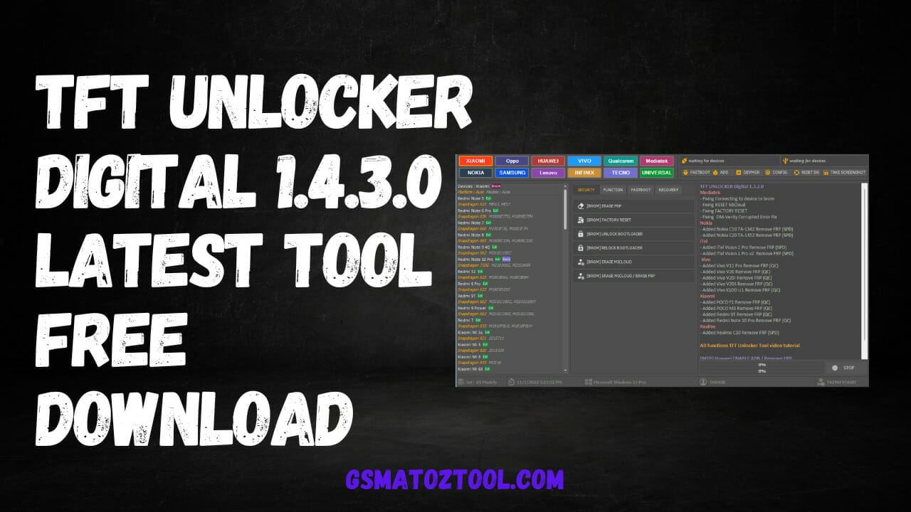 Tft unlocker digital 1. 4. 3. 0 latest tool free download