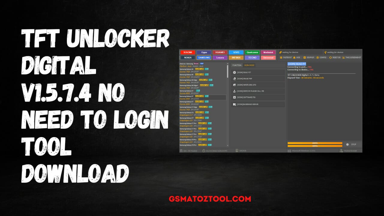 Tft unlocker digital v3. 1. 1. 2 no need to login tool download