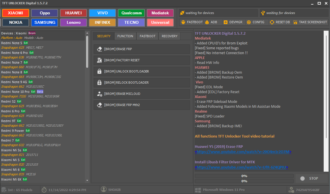 Tft unlocker digital Tft unlocker digital