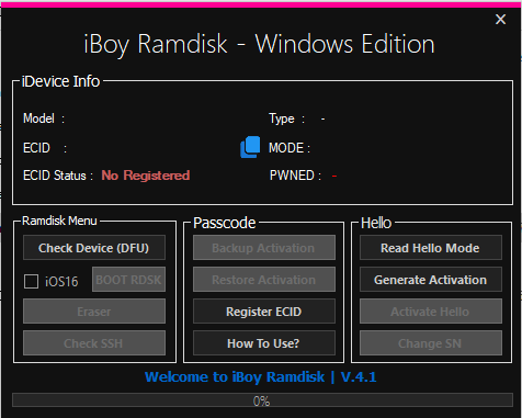 Iboy ramdisk icloud byasss v. 4. 1 register eccid free tool download Iboy ramdisk icloud byasss v. 4. 1 register eccid free tool download