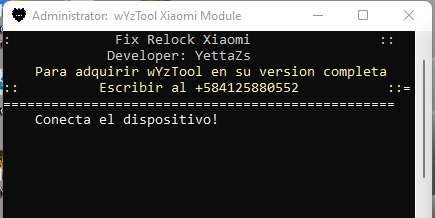 Wyztool xiaomi fix module relock unlock mi tool