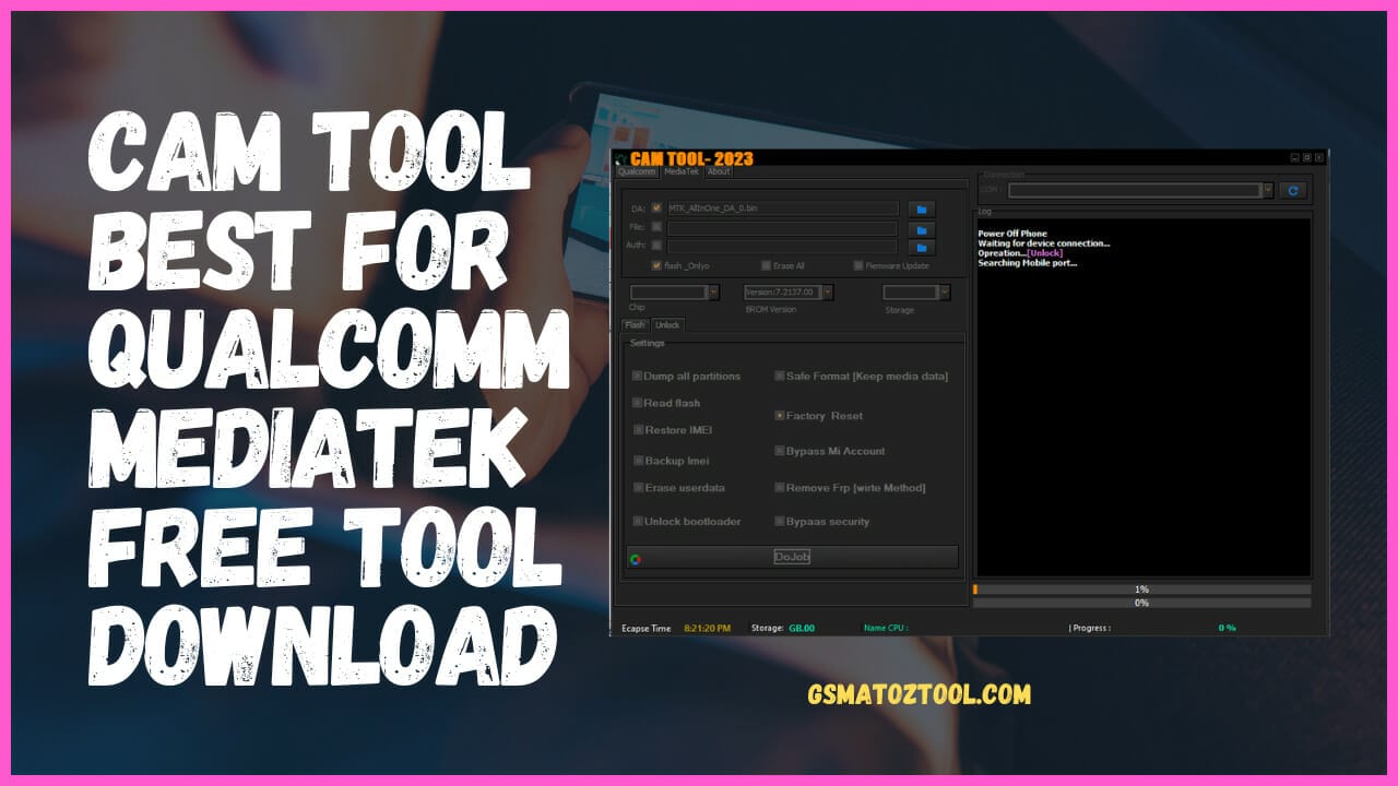 Cam tool best for qualcomm & mediatek free tool download