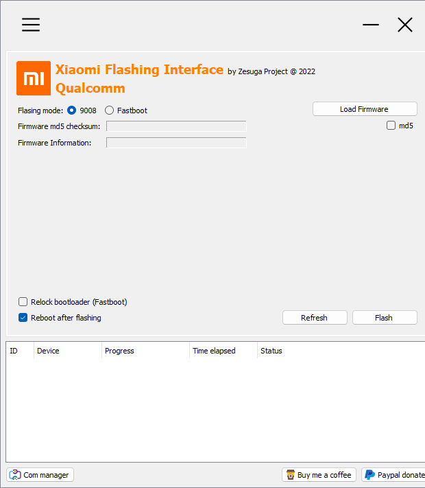 Download xiaomi flashing interface qualcomm tool